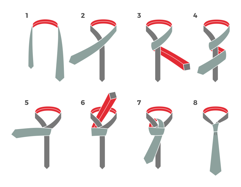 How To Tie A Tie Step By Step For Beginners   Jak Uvázat Kravatu   Uzel Four In Hand 